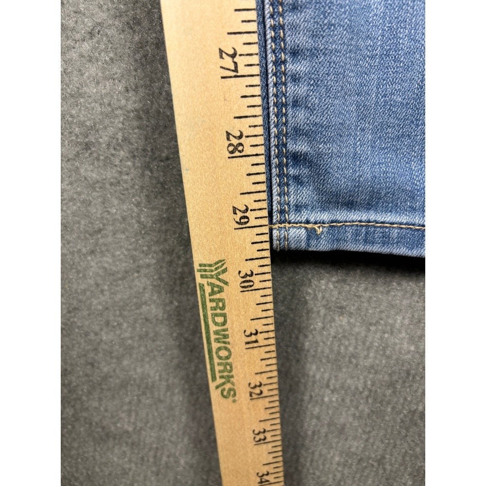 Seven7 Tummyless High Rise Skinny Jeans Light Wash Blue 22W - Picture 11 of 12